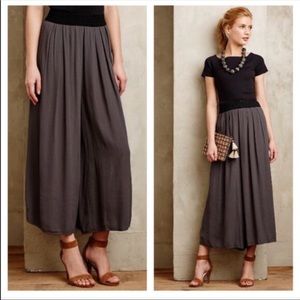 Anthropology elevenses grey palazzo pants size L
